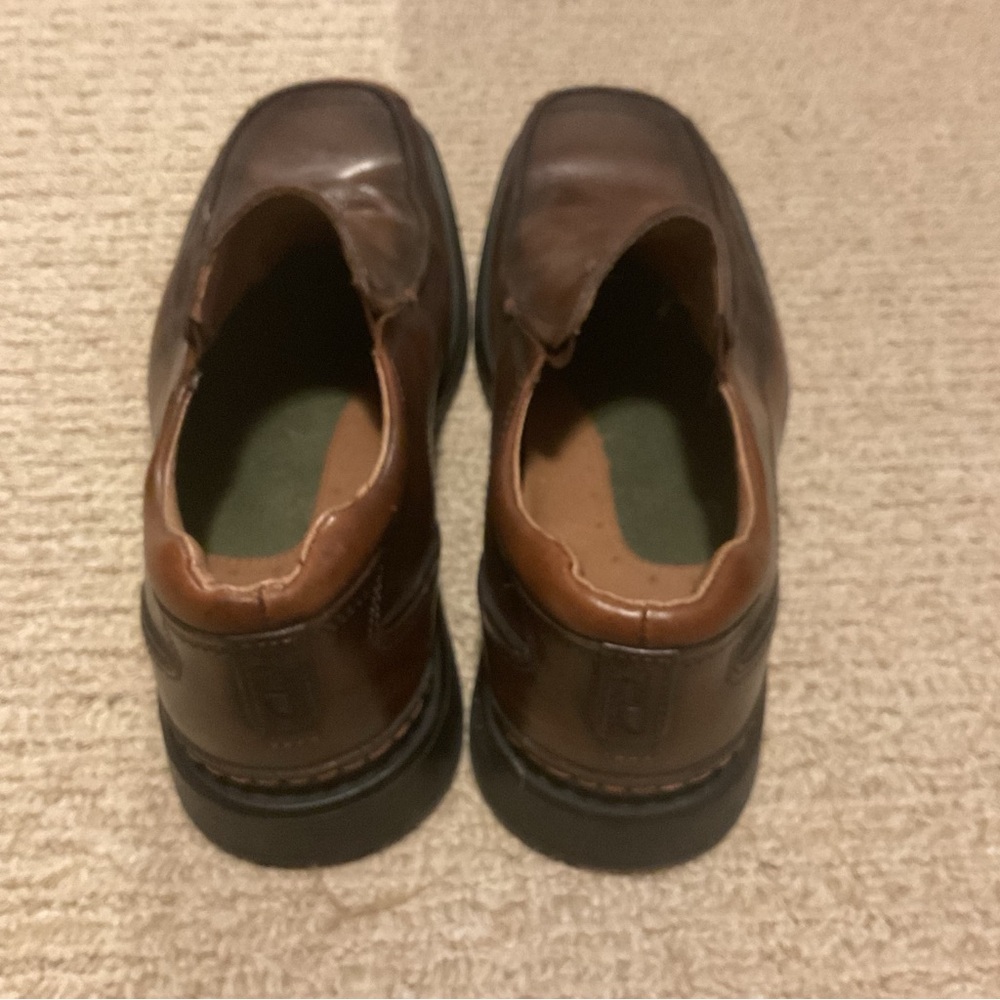 Men's CLARKS Brown Leather Dress Shoes